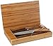 La Cote 6 Piece Steak Knives Set Japanese Stainless Steel Olive Wood Handle In Bamboo Storage Box (Olive Wood)