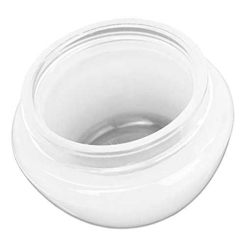 Beauticom 24 Pieces 20G/20ML White Frosted Container Jars with Inner Liner for Lotion, Toners, Lip Balms, Makeup Samples - BPA Free
