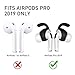 Delidigi 2 Pairs AirPods Pro Ear Hooks Anti-Slip Silicone Covers Accessories [One Size fits All] Compatiable with Apple AirPods Pro 2019 (Black)