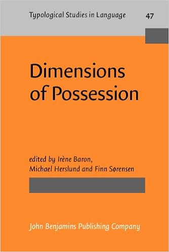 Dimensions Of Possession Typological Studies In Language - 