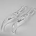 DecorRack 2 Salad Tongs, Clear Acrylic Serving Tongs in -BPA Free- Plastic, Modern Salad Servers in Acrylic, Perfect Kitchen Tongs for Catering, Buffet, Parties and Events (Pack of 2)