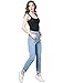 CUNLIN High Waist Jeans Skinny Women Jeans Woman mom Jeans Denim Womens Jeans Sexy Blue Jeans Light Blue 25