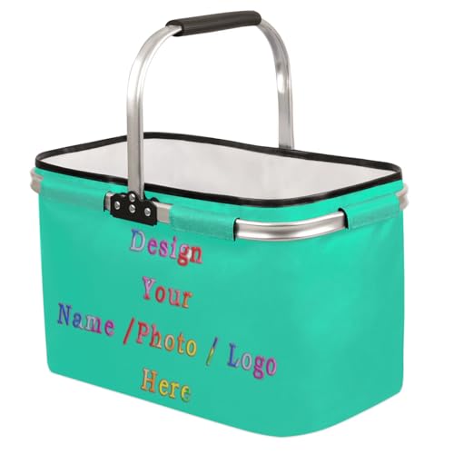 Customized Market Basket Collapsible Large Reusable