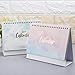 Hacloser 2019 Desk Calendars Dreamy Colorful Sky Standing Coil Paper Calendar Memo Daily Schedule Table Planner Yearly Agenda Organizer, Random Color