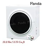 Panda Portable Compact Stainless Steel Tumble Dryer Apartment Size 110v 13lbs/3.75 Cu.ft. PAN760SF