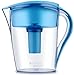 LeDoux Waters 10 Cup Water Pitcher Filters with 1 Filter, BPA Free, Ionizer, Pourer, Jug, Filter System (Blue)