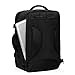 Hynes Eagle 44L Carry on Backpack Airline Approved Travel Backpack for Men Women Large Laptop Backpack 17 inch Nylon Backpack Overnight Weekender Bag Black