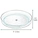 mDesign Plastic Lazy Susan Turntable Food Storage Container for Cabinets, Pantry, Refrigerator, Countertops - Spinning Organizer for Spices, Condiments, Baking Supplies - 9