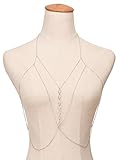 Pusheng Body Chain Sexy Bikini Crossover Harness Necklace for Women,Silver
