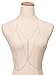 Pusheng Body Chain Sexy Bikini Crossover Harness Necklace for Women,Silver