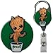 Superhero Real Charming Retractable Metal Carabiner ID Badge Holder Badge Reel (Groo MC)