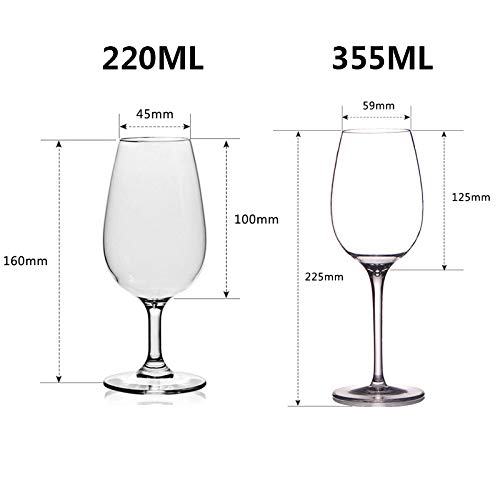 Home+ Whisky gläser, 2ST Kunststoff Rotweingläser Cocktailglas Weingläser Saft-Wein-Trinkgläser Cups Startseite Hochzeit… – Bild 3