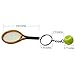 SPHTOEO Creative Alloy Sport Style Tennis Ball Keychain Tennis Racket Key Chain Key Ring 5 Color Set