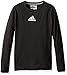 adidas Big Boys' Ultimate Long Sleeve Tee, Black, Small/8