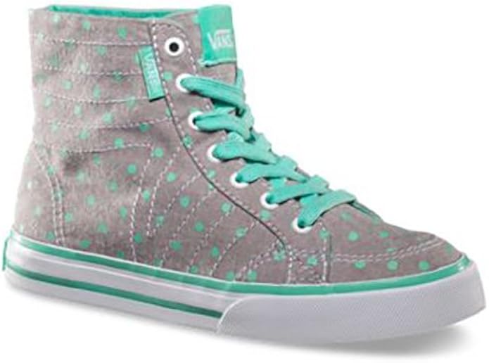 gray and mint green vans