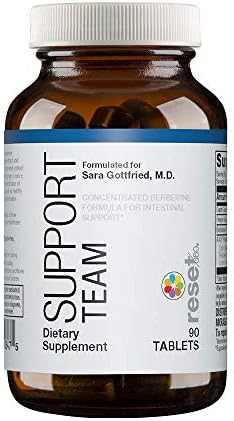 Reset360 Support Team Berberine, Intestinal Balance & Support, 90 Tablets