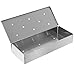 TCP Global BBQ Masters Smoker Box to Add Smokey Flavors to Barbecue Meats - Stainless Steel Wood Chip Smoking Box with Hinged Lid - Grilling Accessory for Gas or Charcoal Grills