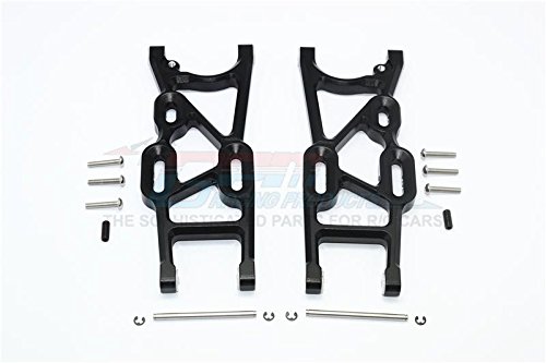 Thunder Tiger Truck K-ROCK MT4-G5 Upgrade Parts Aluminum Rear Lower Arms - 1Pr Set Black