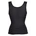 Women's Slimming Body Shaper Mesh Compression Vest with Girdle Tummy High Control (2XL, Black)