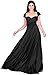 KOH KOH Womens Long Bridesmaid One Shoulder Convertible Wrap Cocktail Maxi Dress