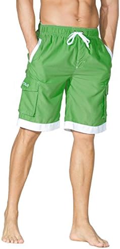 Nonwe Men's Surf Quick Dry Swim Trunks with Drawsting