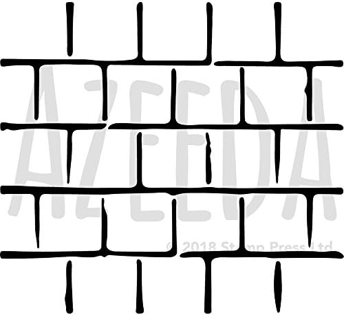 Azeeda Large A2 'Brick Wall' Wall Stencil / Template (WS00017821)