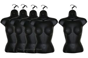 The Competitive Store XS157BLACK FEMALE MANNEQUIN FORM