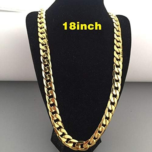 BJGCWY Joyería de Hip Hop para Hombre, Cadena de eslabones de acera ...