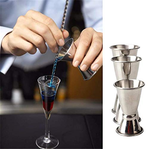 Belleashy Cocktail-Shaker, 3 Größen, Edelstahl, für Bars, Reisen und Outdoor (Größe: M, Farbe: Silber) – Bild 4
