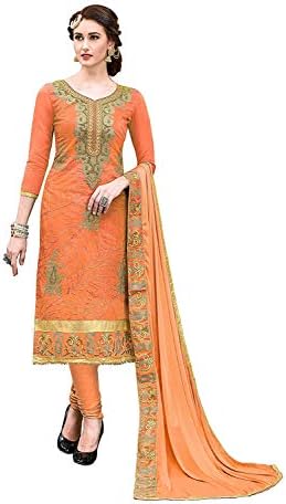 DnVeens Cotton Salwar Suit Dress Material for Women-Semi Modal Handwork Party Wear
