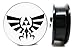 Zelda Wingcrest Triforce Ear Plugs - Acrylic Screw-On - 10 Sizes - Brand NewPair