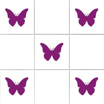Wandsticker Fur Kuchen Badezimmerkacheln Schmetterlinge Lila