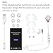 KINGWorld Bluetooth Headphones V4.1 Wireless Earbuds Sport Headset with Mic for iPhone X 6 6S 7 8 Plus Samsung Android Cell Phone(Rose Gold)