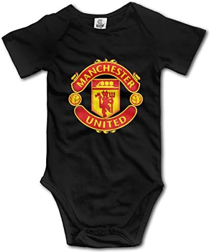 Manchester United FC Infant Baby Boys Girl Short-Sleeved Romper Romper Jumpsuit Clothes 0-24 Months