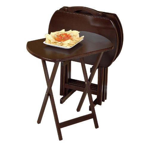 5pc Oversize Oblong TV Table
