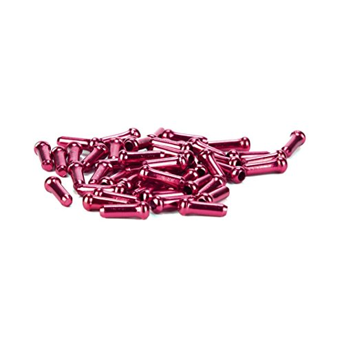 Binmer(TM) 50pcs Aluminum Bike Bicycle Brake Shifter Inner Cable Tips Wire End Cap Crimps (Red)