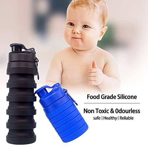 BE Collapsible Water Bottle,BPA Free Silicone Foldable Water Bottle