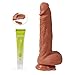 AnFei Hyper Realistic Dildo, Liquid Silicone Dual Layer Adult Toys with Suction Cup, Sex Toys for Masturbation(Total 22.5cm,Insert 17.5cm,Width 4.5cm)