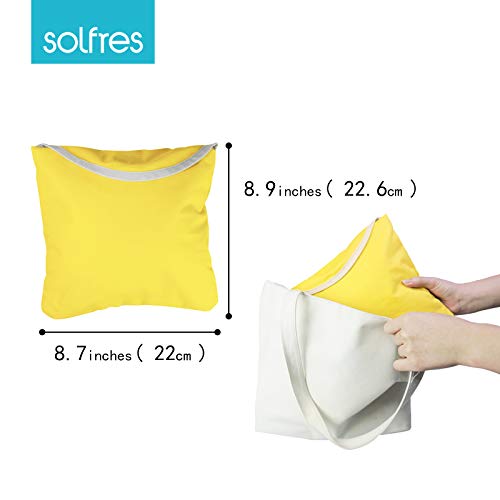 Solfres Dual-Belt High Chair Cover, Baby High Chair Cover with Straps, for Kids Wooden or Restaurant High Chair, Sturdy and Robust Material, Yellow