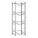 LIANTRAL 5 Gallon Jug Holder, 4 Tiers Silver Heavy Duty Rack Freestanding, Water Bottle Organizer for Home Office