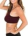 Kalon 4 Pack Nylon Spandex Removable Pads Comfort Bras Ext Sizes (M/L, Winter)