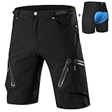 Cycorld Mountain-Bike-Shorts-MTB-Cycling-Short for Mens Removable Padded Liner