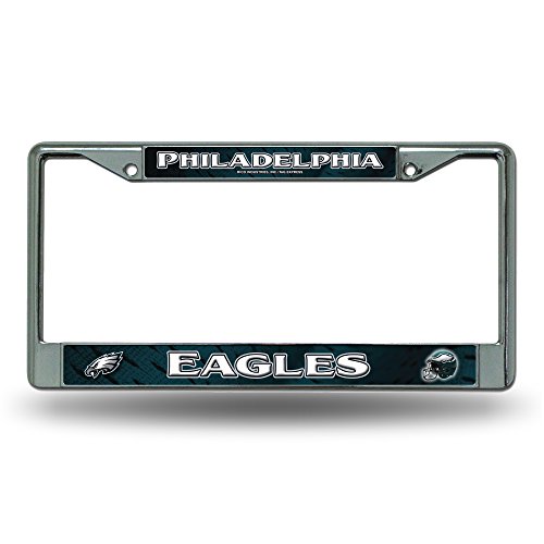 Rico Industries NFL Philadelphia Eagles Standard Chrome Kennzeichenrahmen, 15,2 x 31,1 cm