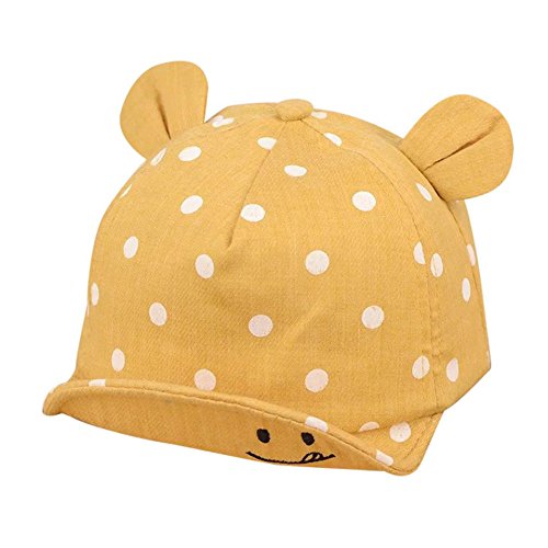 image for Simayixx Cute Infant Kids Bongrace Hat, Peak Smiling Face Wave Point B