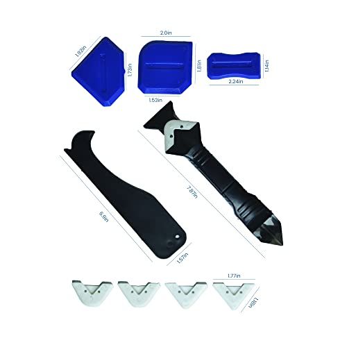 3 in 1 Silicone Caulking Finishing Tool Kit Caulk Removal Stainless