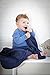 L'ovedbaby Unisex-Baby Newborn Organic Swaddling Blanket, Navy, one Size