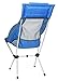MARCHWAY Lightweight Folding High Back Camping Chair with Headrest, Portable Compact for Outdoor Camp, Travel, Picnic, Festival, Hiking, Backpacking (Light Blue)