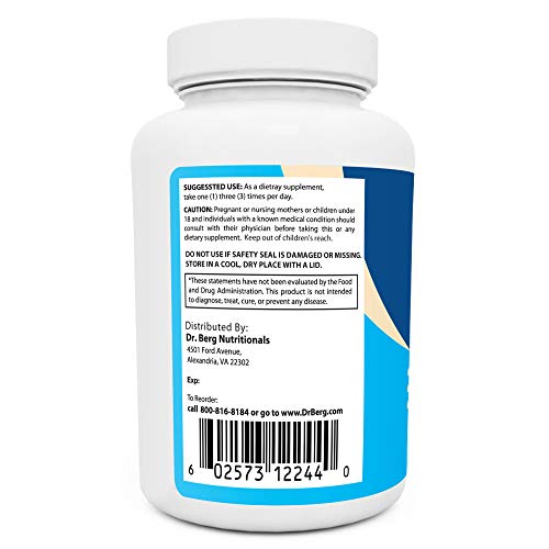 Dr. Berg’s Adrenal & Cortisol Support Supplement Natural Stress