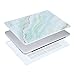 MOSISO Compatible with MacBook Pro 13 inch Case 2015 2014 2013 end 2012 A1502 A1425, Protective Plastic Pattern Hard Shell Case & Keyboard Cover Skin & Screen Protector, White Green Marble
