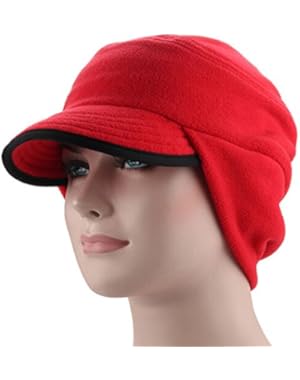 Women Winter Earflap Visor Hat Men Skiing Cap